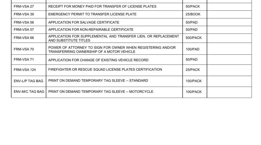 A way to fill in Dmv Form Dsd 36 portion 4