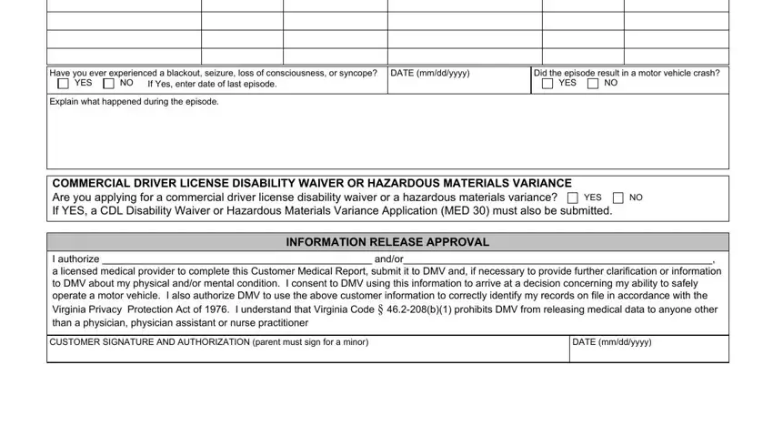 The best ways to fill out customer medical report step 2