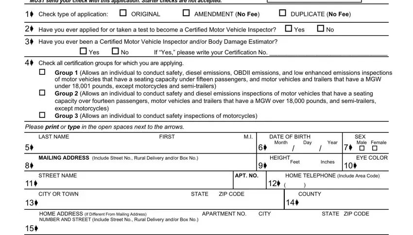 Tips on how to prepare new york state inspection form portion 1