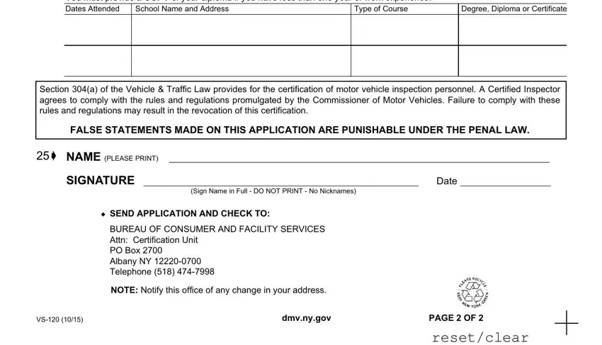 Best ways to fill out new york state inspection form portion 4