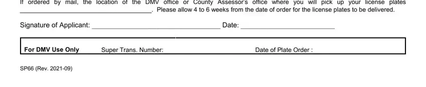 Dmv Sp 66 Form ≡ Fill Out Printable PDF Forms Online