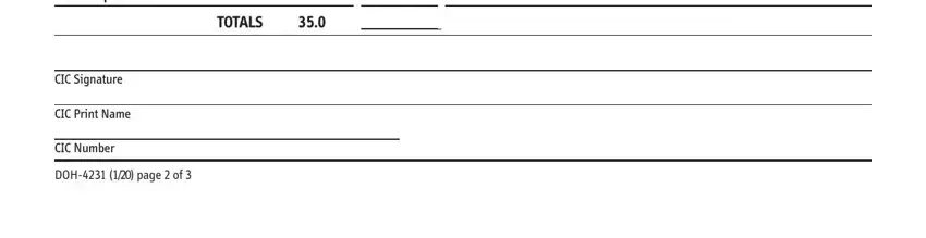 EMS Operations, CIC Print Name, and CIC Number of emt recertification any
