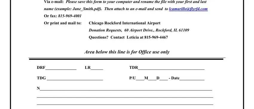 Part # 1 in filling out GRAA