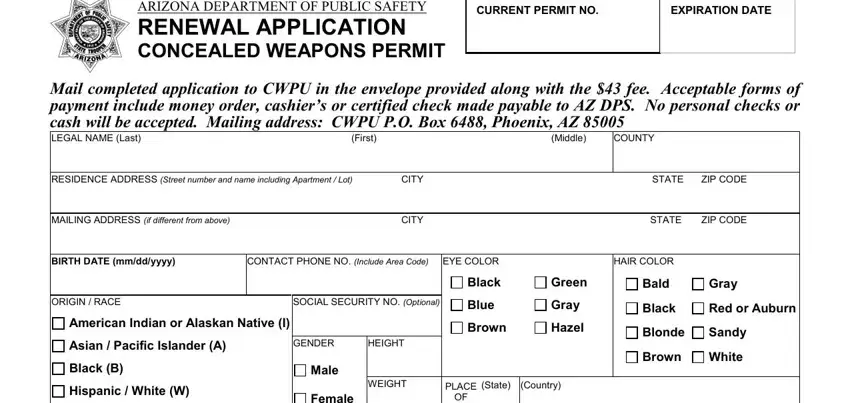 How to complete Dps 802 Form part 1