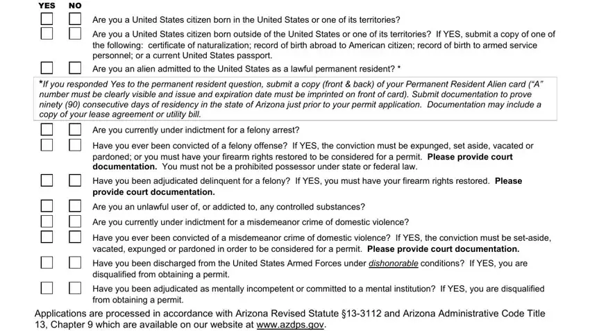 Filling in part 2 in Dps 802 Form