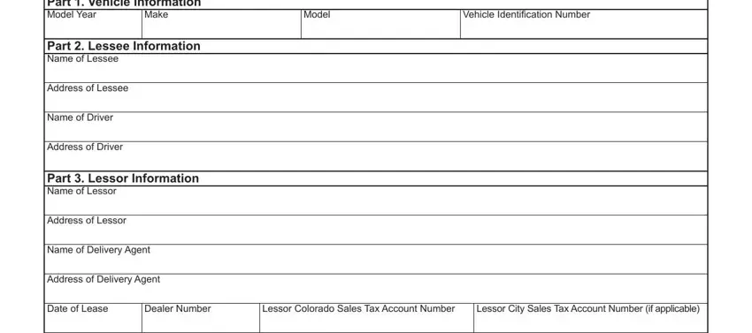 Part number 1 for filling in colorado dr0026