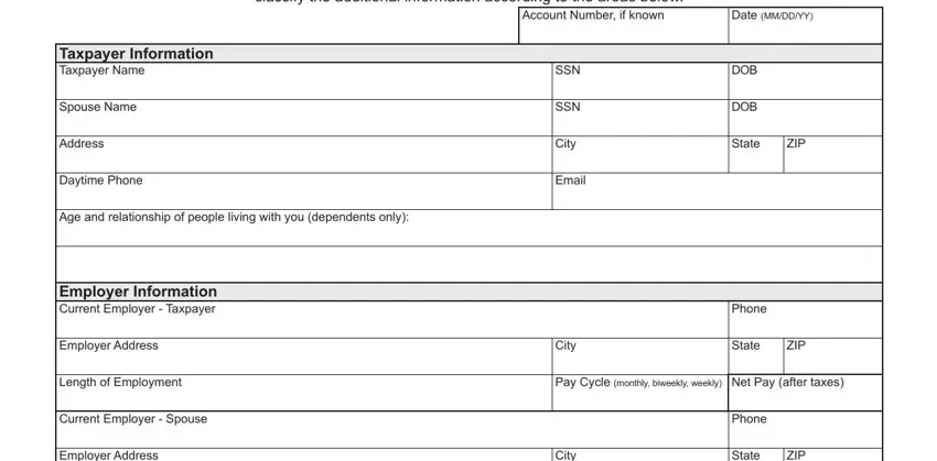 Part # 1 in submitting colorado department of revenue forms dr 6596