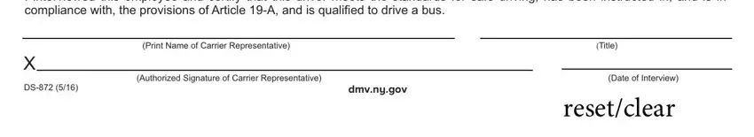 Filling out part 3 in ds 872 a pdf