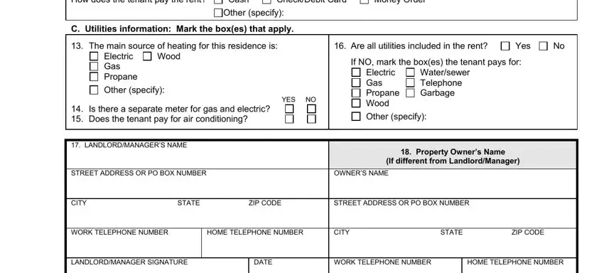 CheckDebit Card, Wood, and How does the tenant pay the rent in how to dshs 14 224