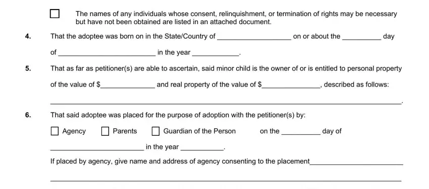 marriage  The petitioners, Guardian of the Person, and That the adoptee was born on in inside 50A-101