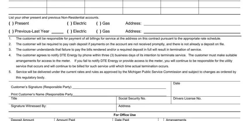 dte non residential online completion process described (step 2)
