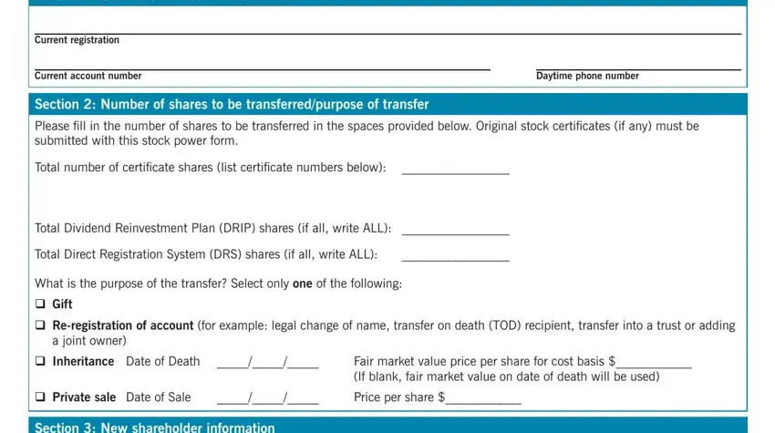 Part number 1 for filling in duke energy power form
