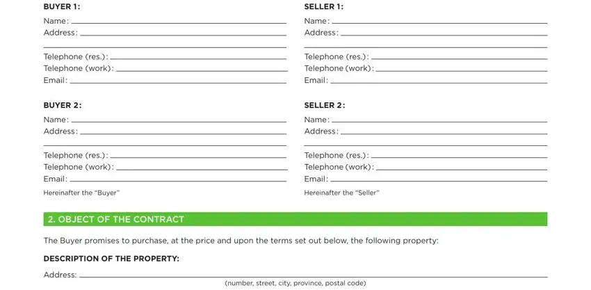 The best way to fill in duproprio offer part 1