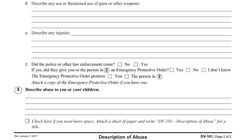 Filling in segment 4 of dv101