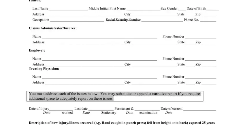 Filling in segment 1 in form pr 4