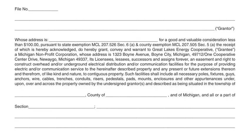 Part # 1 for completing water easement laws