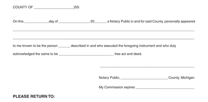 Filling in section 4 of water easement laws