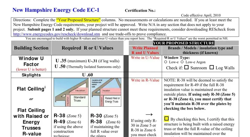 Stage number 3 for submitting nh energy code
