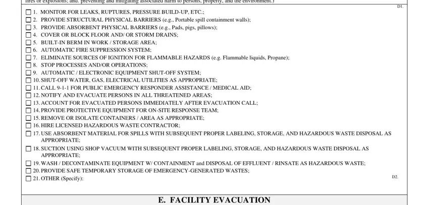 Simple tips to complete cers emergency response plan template portion 3