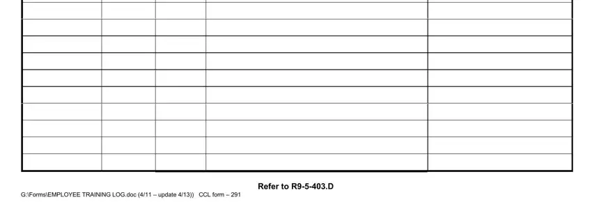GFormsEMPLOYEE TRAINING LOGdoc, GFormsEMPLOYEE TRAINING LOGdoc, and Refer to RD of form employee log
