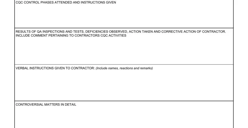 The right way to fill in Eng Form 2538 2 portion 3