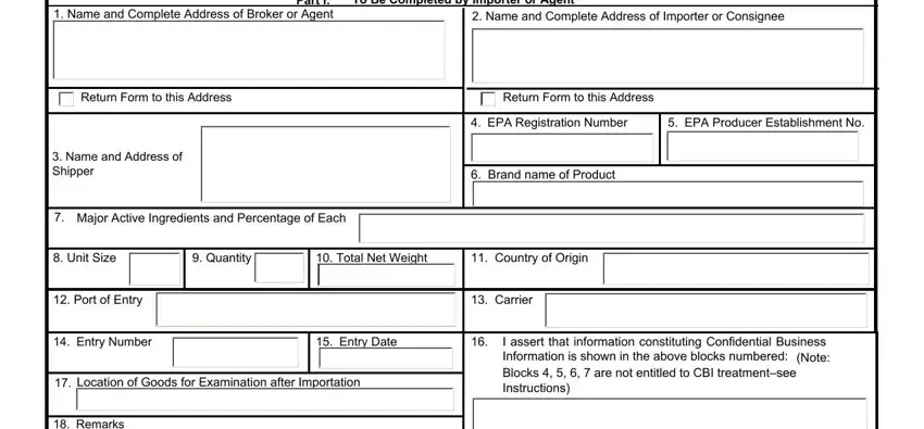 Step number 1 for submitting cargo arrival notice sample