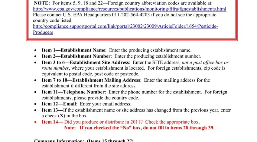 establishment if different from, Item Email Enter your email, and a check X in the box inside epa form 3540 16 no No Download Needed needed
