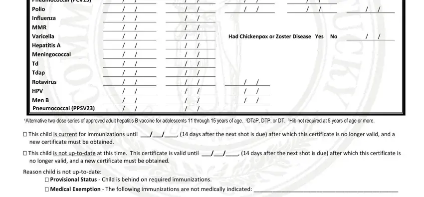 Part number 2 of filling out kentucky certificate create
