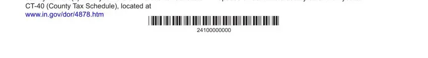 Filling in section 4 of indiana tax payment voucher