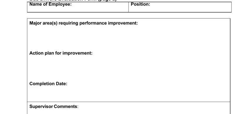 Filling out section 3 in driver evaluation road test form pdf
