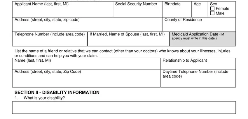 Stage number 2 for submitting wisconsin f medicaid application pdf