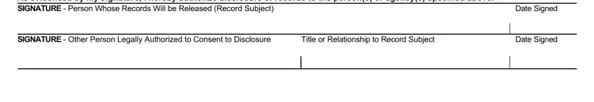 Filling in segment 3 of F 82009 Form