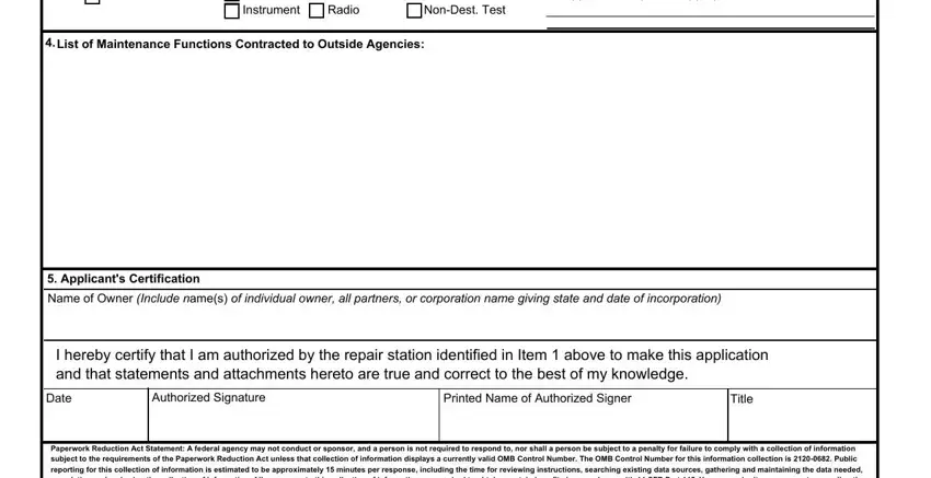Stage number 2 for filling in faa form 8310 3 pdf