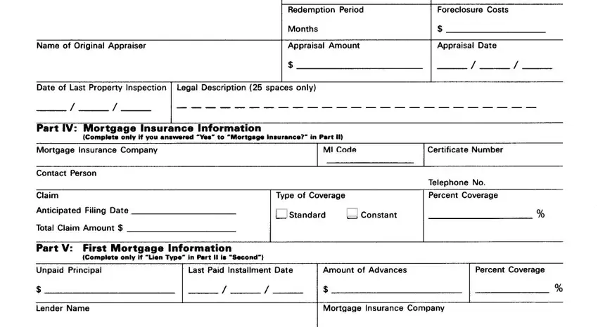 Filling out section 3 of MBS