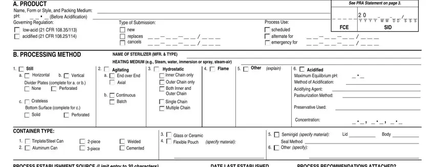 How to prepare tumble form fda blank part 1