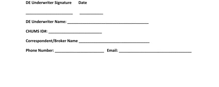 DE Underwriter Signature Date, CHUMS ID, and Phone Number  Email of pag ibig housing loan forms download