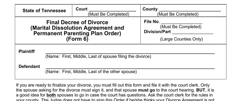 The best ways to complete tn decree portion 1