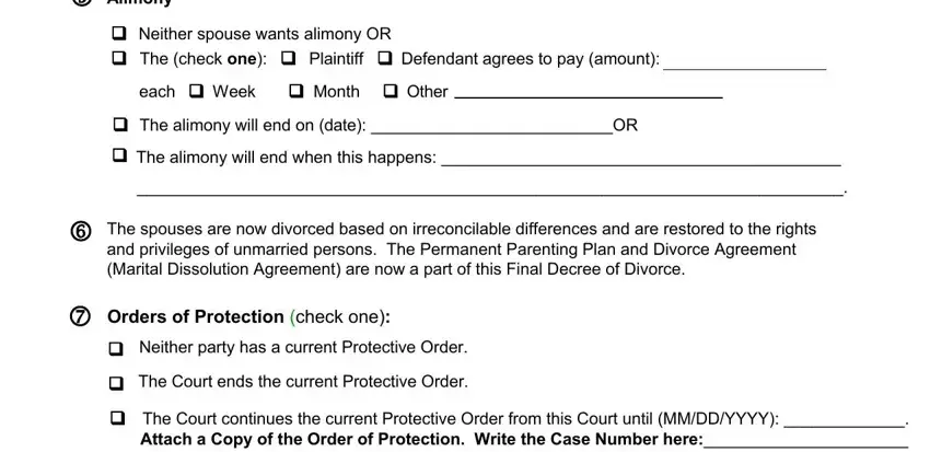 Filling in section 3 in tn decree