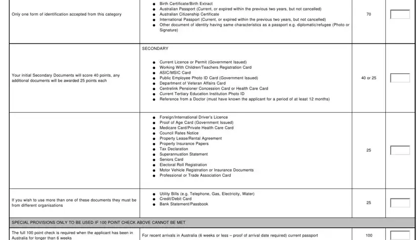 The right way to fill in fit 2 work portion 3