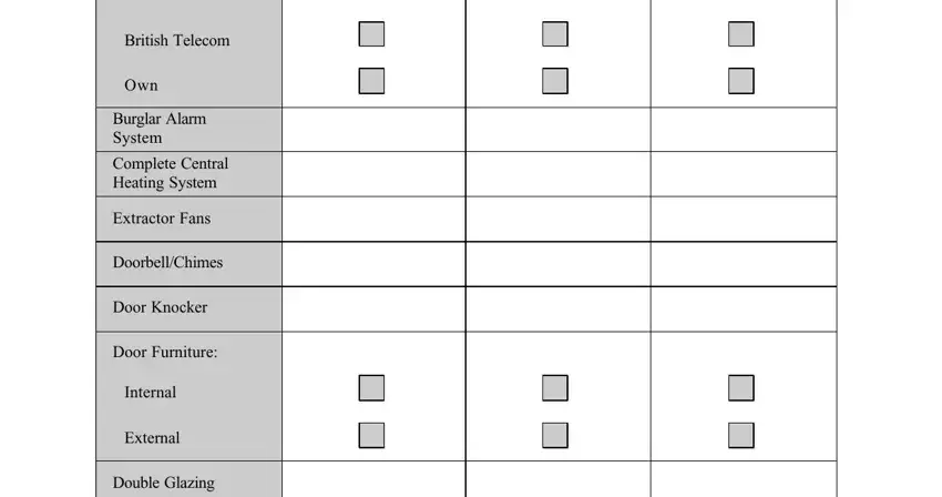 Tips to complete fixtures and fittings list template stage 3
