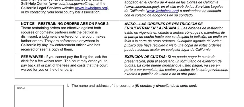 The best way to fill in fl110 form part 2