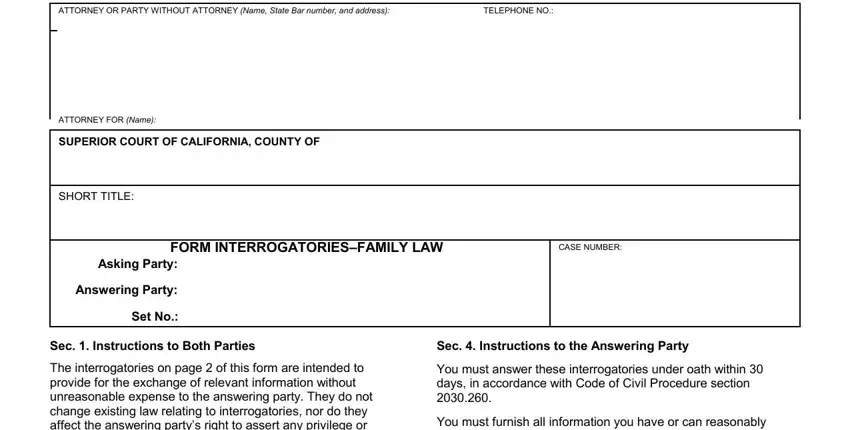 form family completion process shown (portion 1)