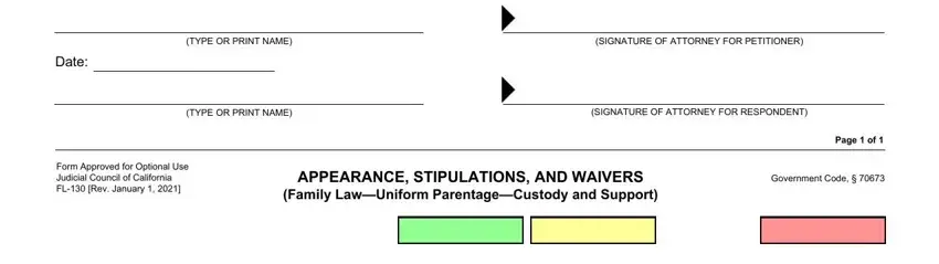 Filling in section 3 in ca fl 130