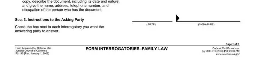 form family completion process outlined (portion 2)