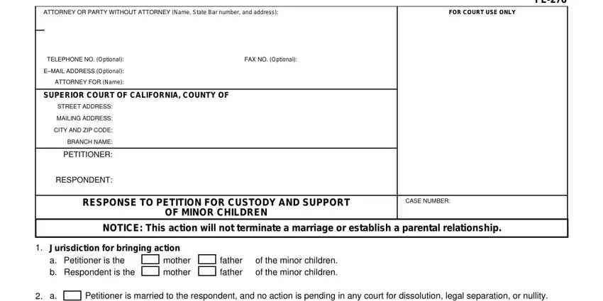 Part # 1 of filling out courtinfo