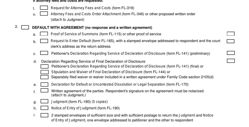Filling out section 4 in california fl 182