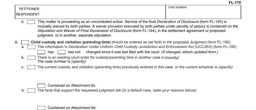 Filling out segment 4 in Fl 170 Form