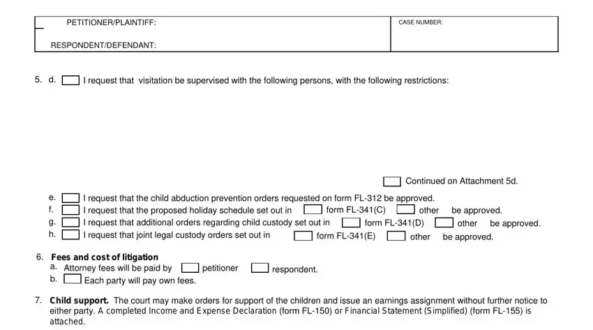 The right way to fill out courtinfo portion 4