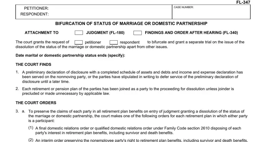 Tips on how to prepare court form fl 374 stage 1