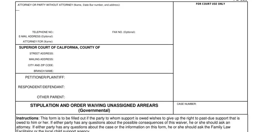 Part # 1 of filling out california form 626